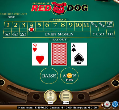 Правила игры в Красная собака (Red Dog, ред дог)